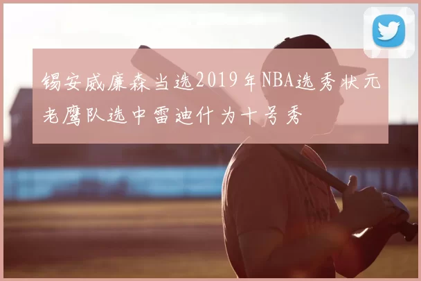 锡安威廉森当选2019年NBA选秀状元老鹰队选中雷迪什为十号秀